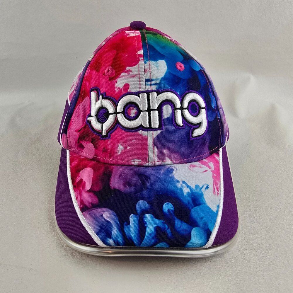 Bang Energy Hat Multicolor LED Light Up Snapback Cap Purple White Promo Drink
